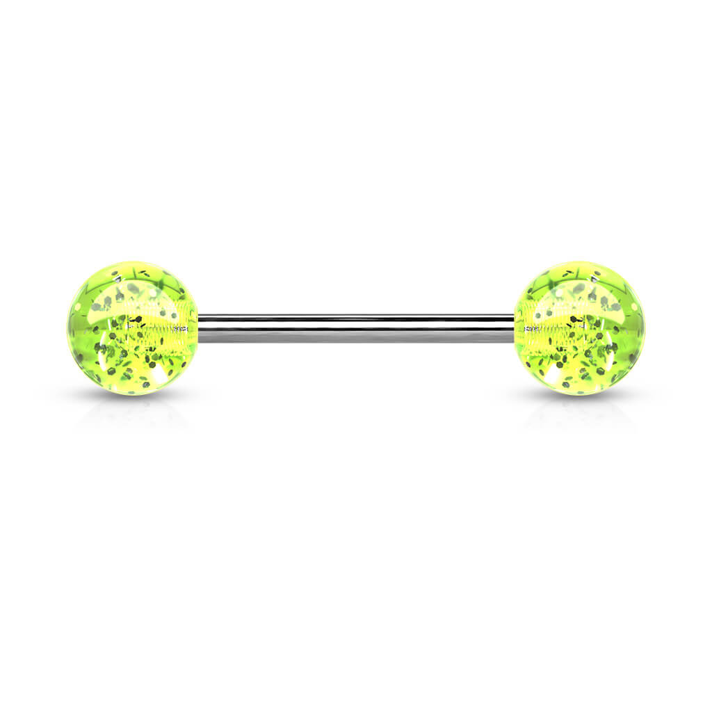 Barbell Acryl Glitzer Kugel