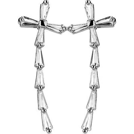 Ear Crawler Cross Zirconia