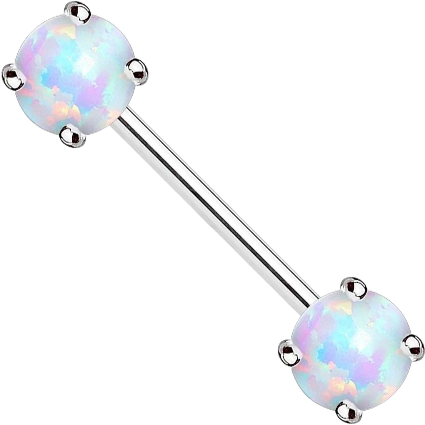 Oro 14 kt Piercing Capezzolo Opale