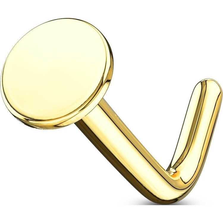 Oro 14 kt Nasale a L Tondo piatto