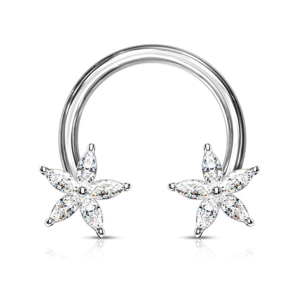 Horseshoe Flower Zirconia