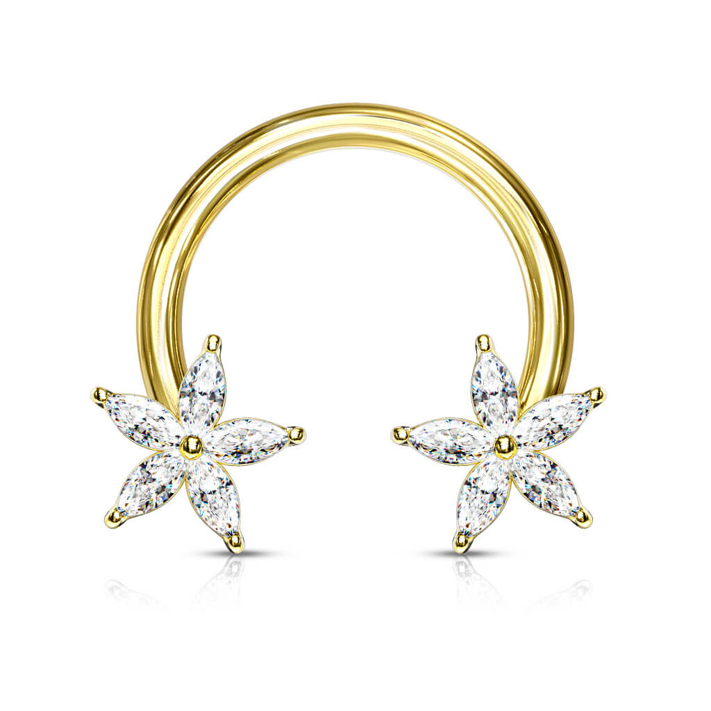 Horseshoe Flower Zirconia