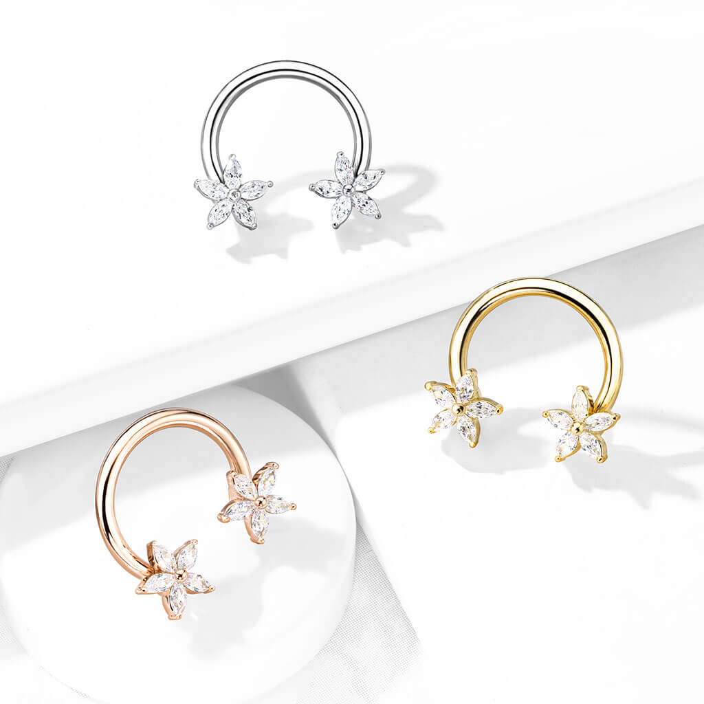 Horseshoe Flower Zirconia