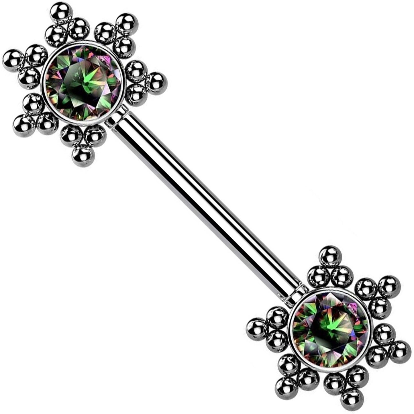 Piercing Capezzolo Stella in zirconi Push-In