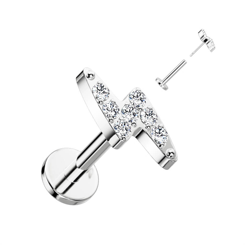 Titanio Labret Saetta Push-In