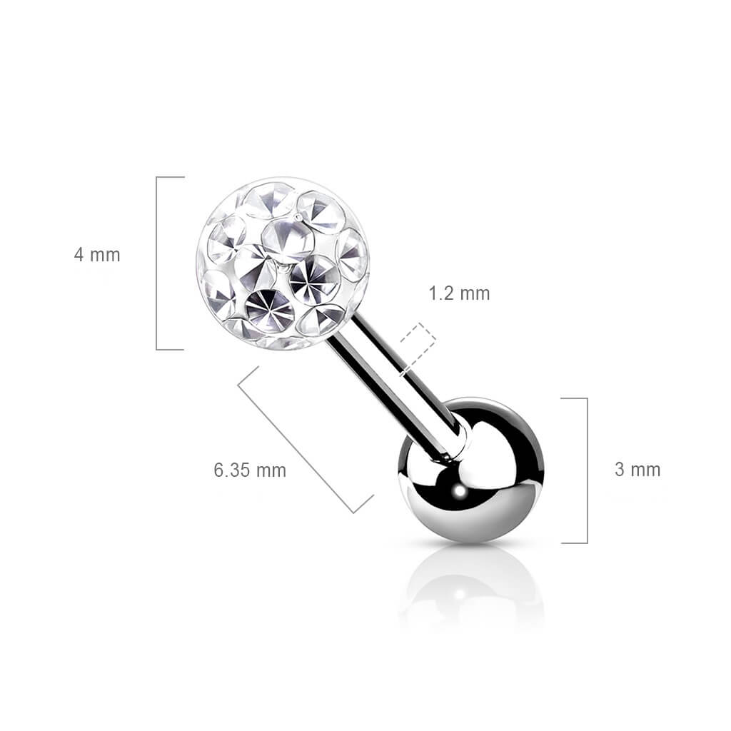 Barbell Sfera epossidica Filettatura Interna