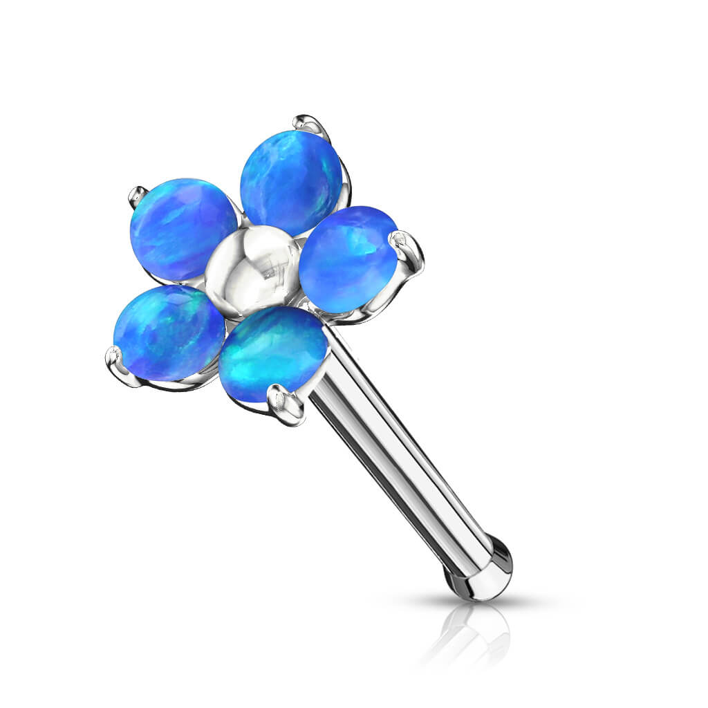 Nariz Stud Ópalo Flor