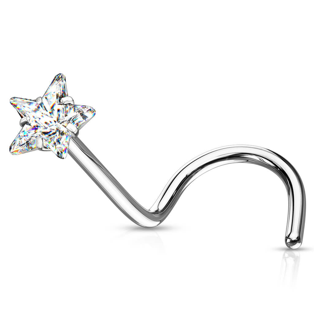 Nasenstecker Stern Zirkonia