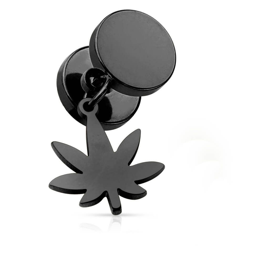 Finto Plug Pendente a forma di foglia di canapa Filettatura Interna