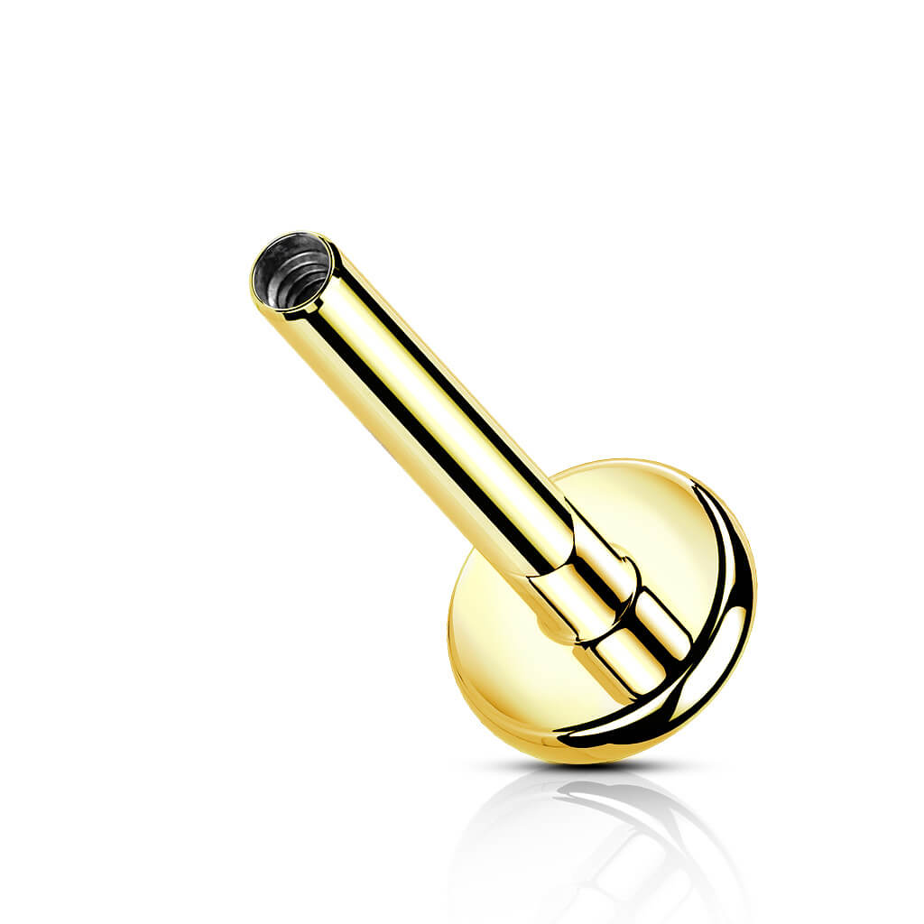 labret base with flat back Internally Threaded