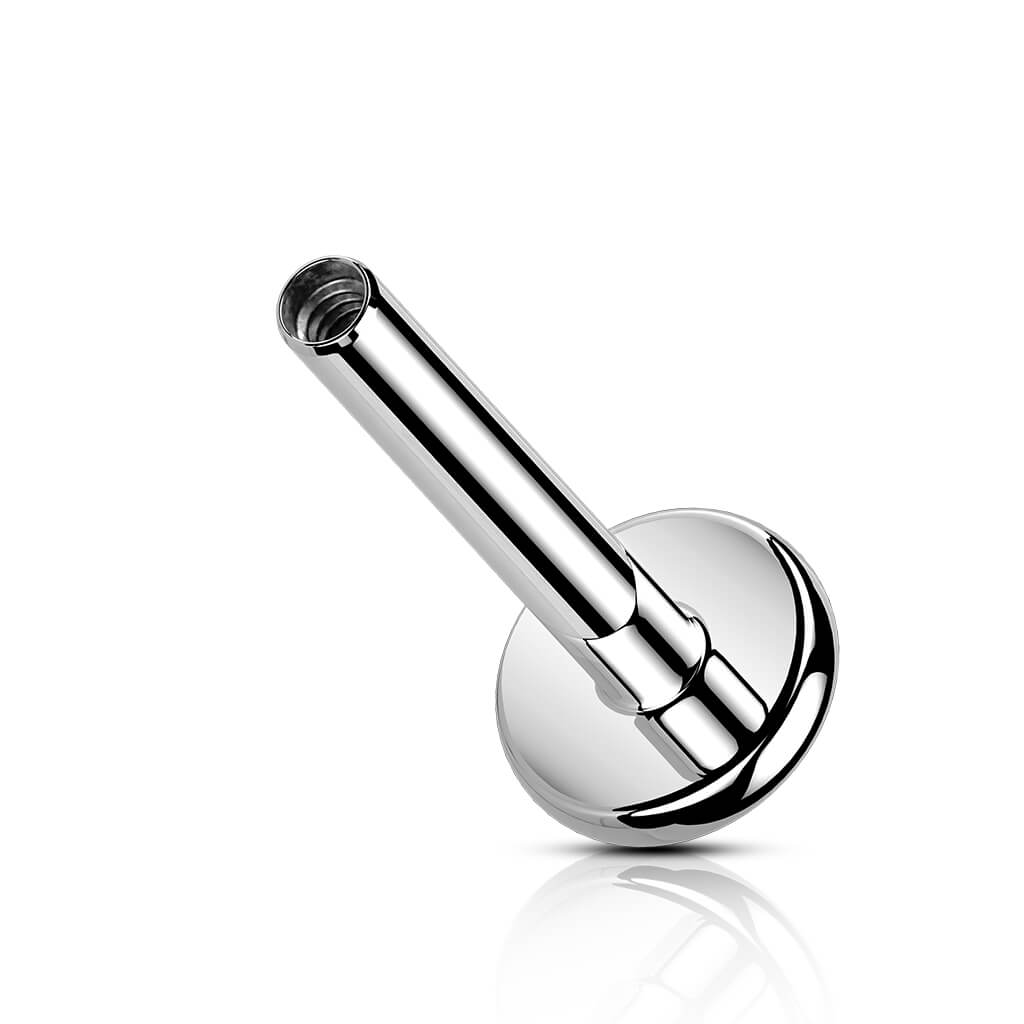 labret base with flat back Internally Threaded