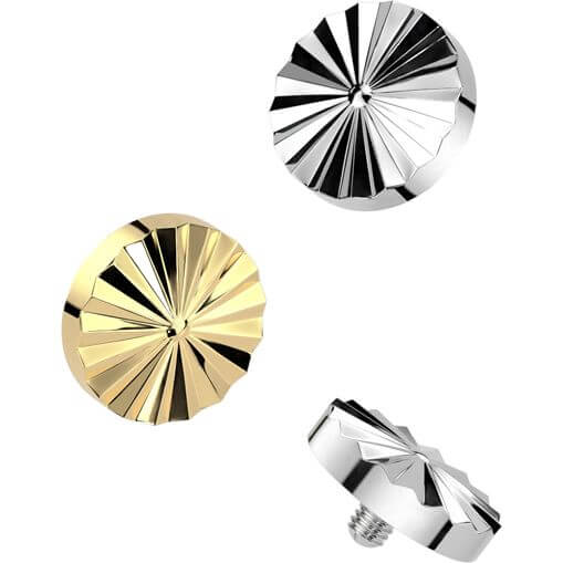 Titan Aufsatz Runder Diamantschliff Innengewinde