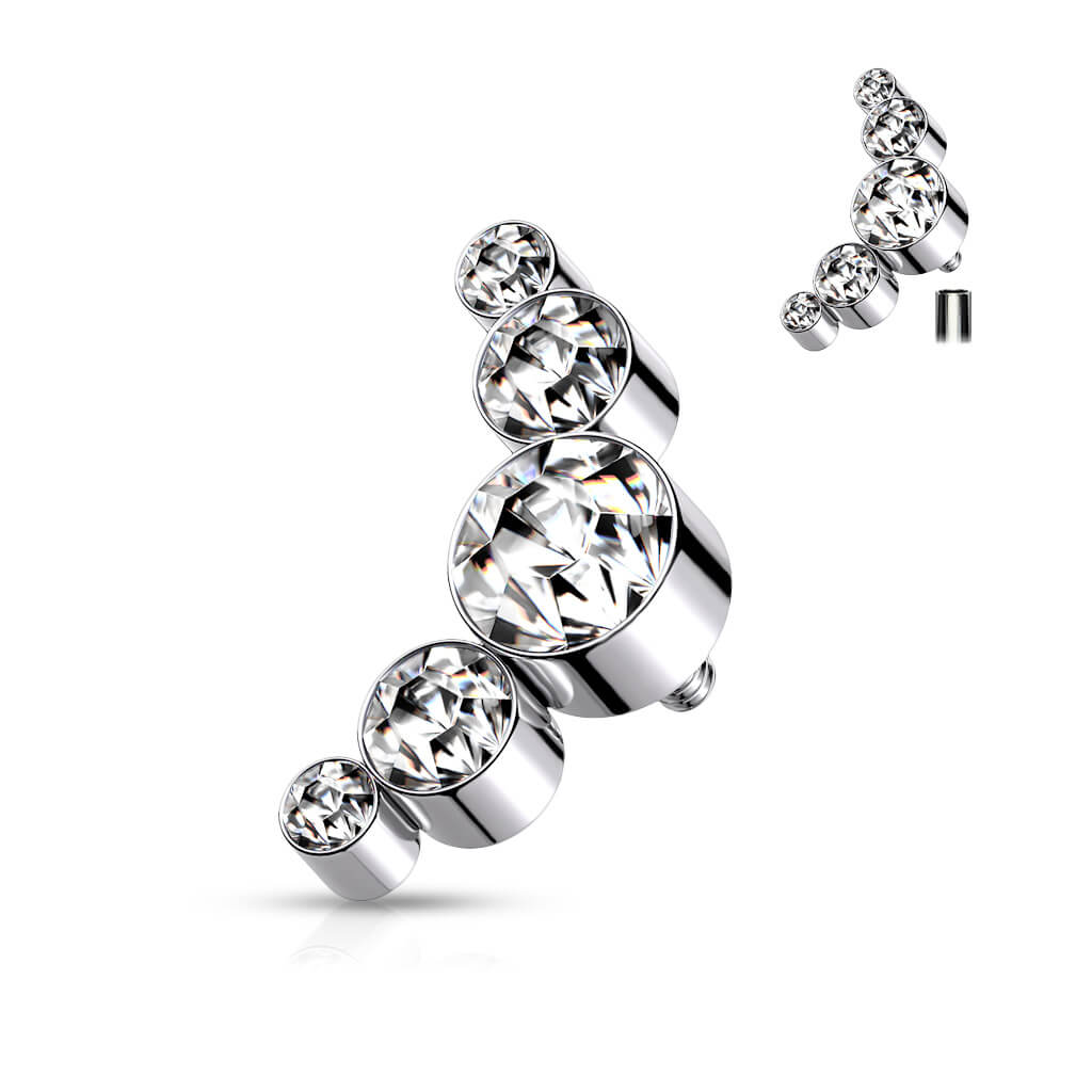 Titanium Top 5 Zirconia Internally Threaded