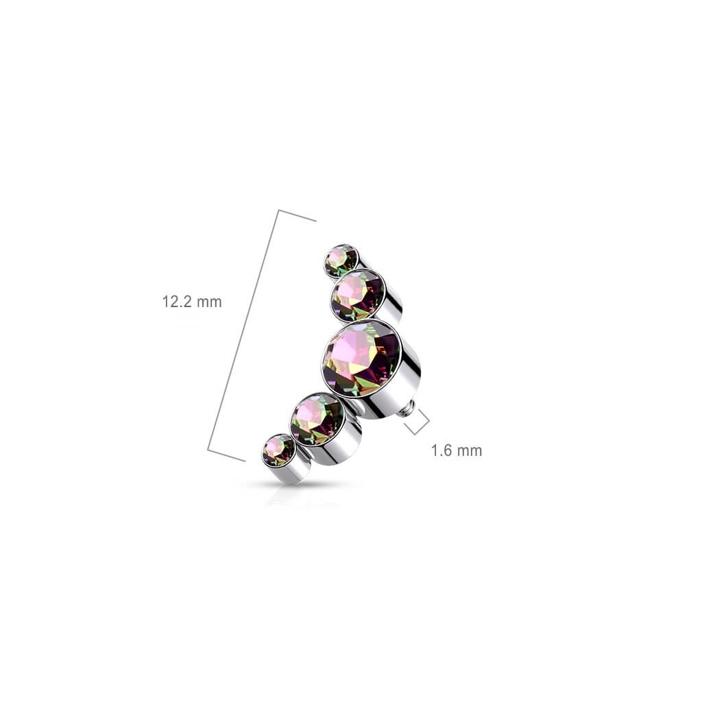 Titanium Top 5 Zirconia Internally Threaded