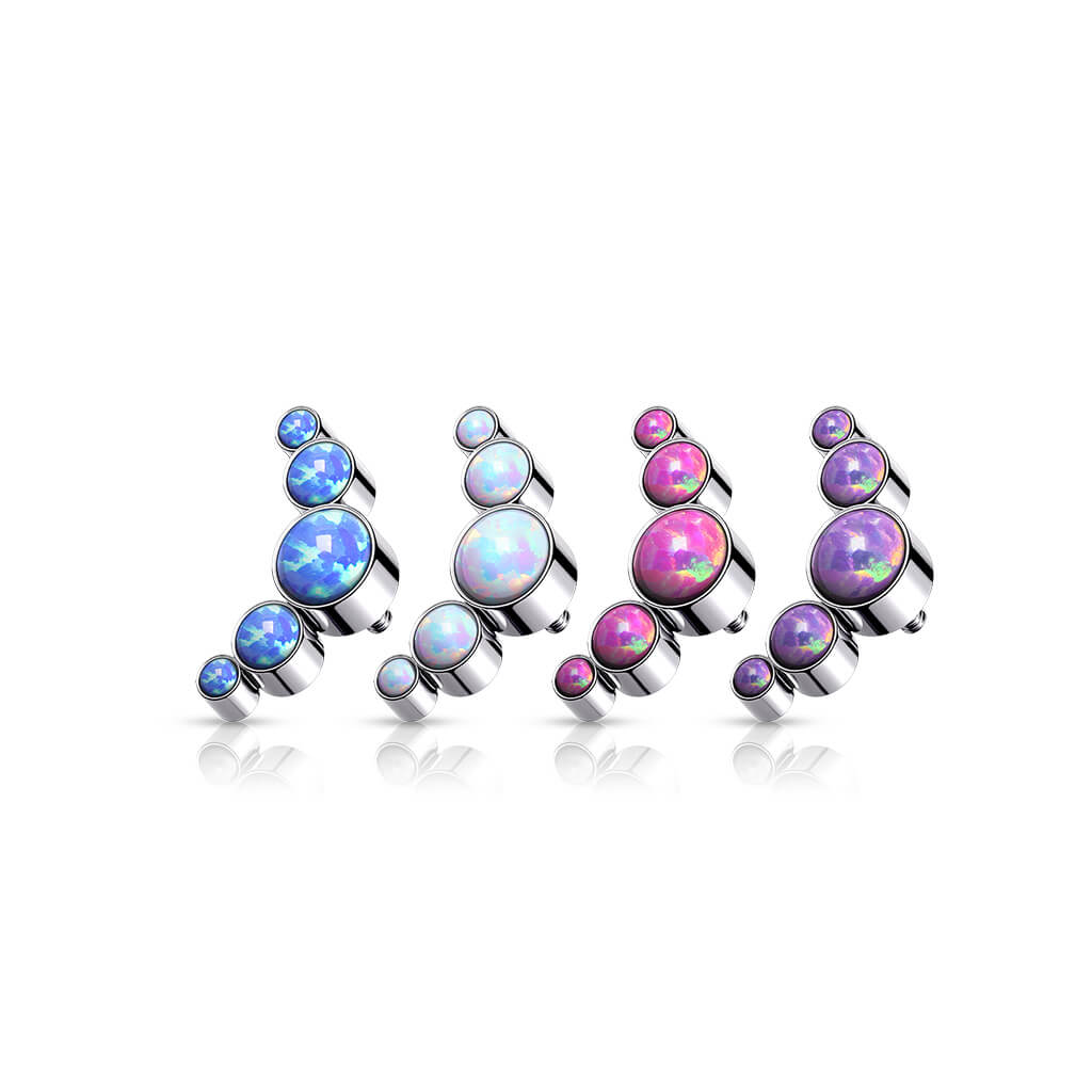 Titanio Superiore a 5 Opali Filettatura Interna