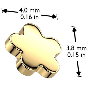 Titanium top flower Internally Threaded