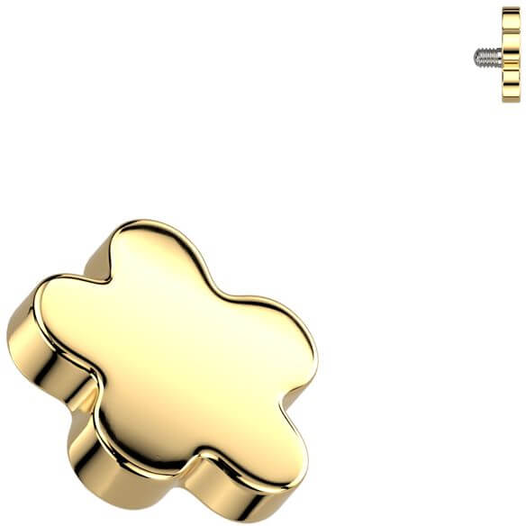 Titanium top flower Internally Threaded