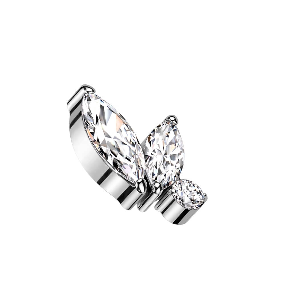 top 2 marquise zirconias Internally Threaded