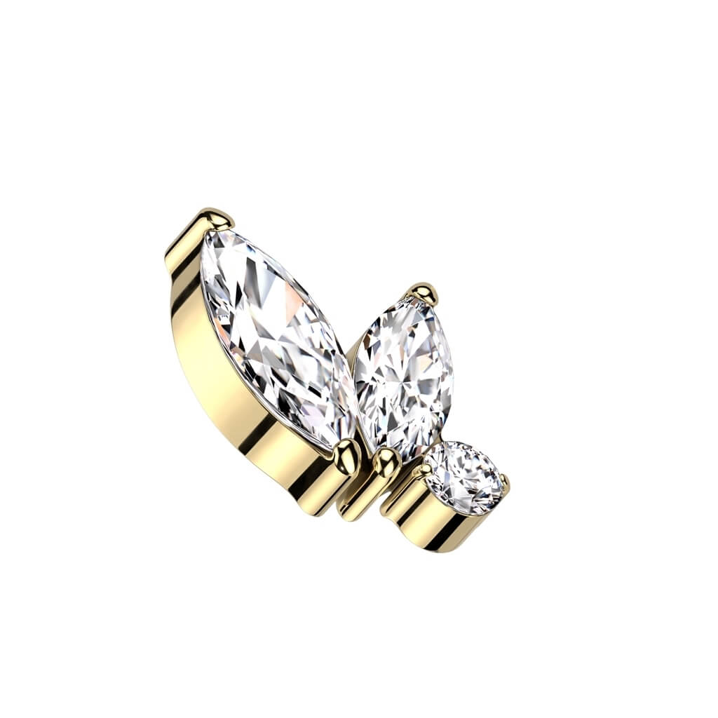 top 2 marquise zirconias Internally Threaded