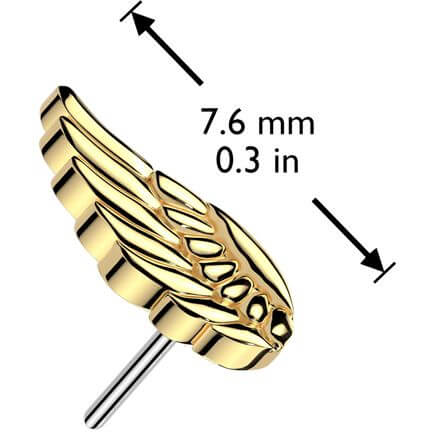 Titanium top angel wing Push-In