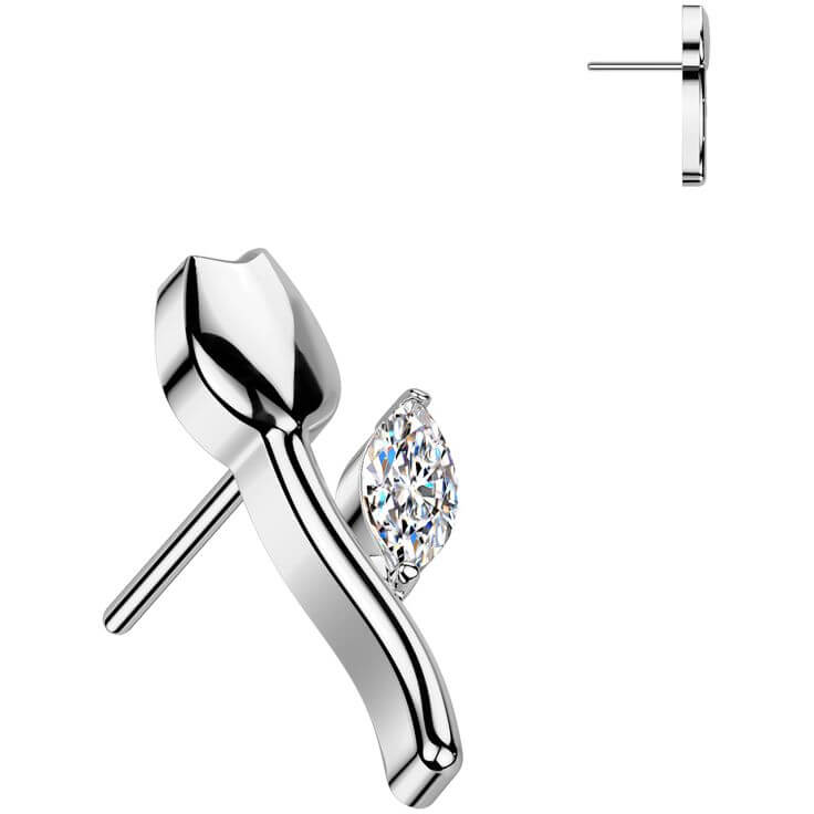 Titanium top tulip zirconia Push-In