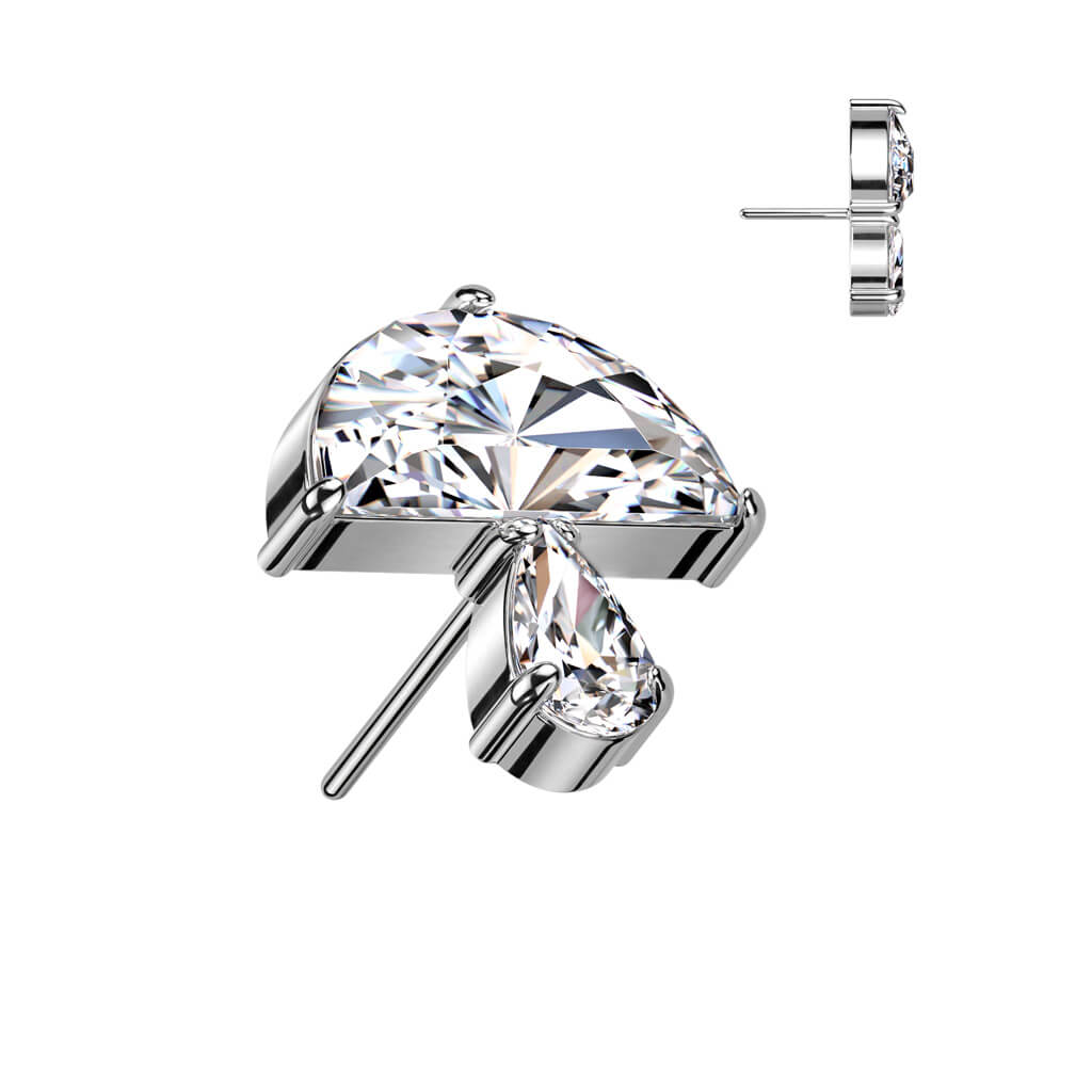 Titanio Superiore di zirconi design fungo Push-In