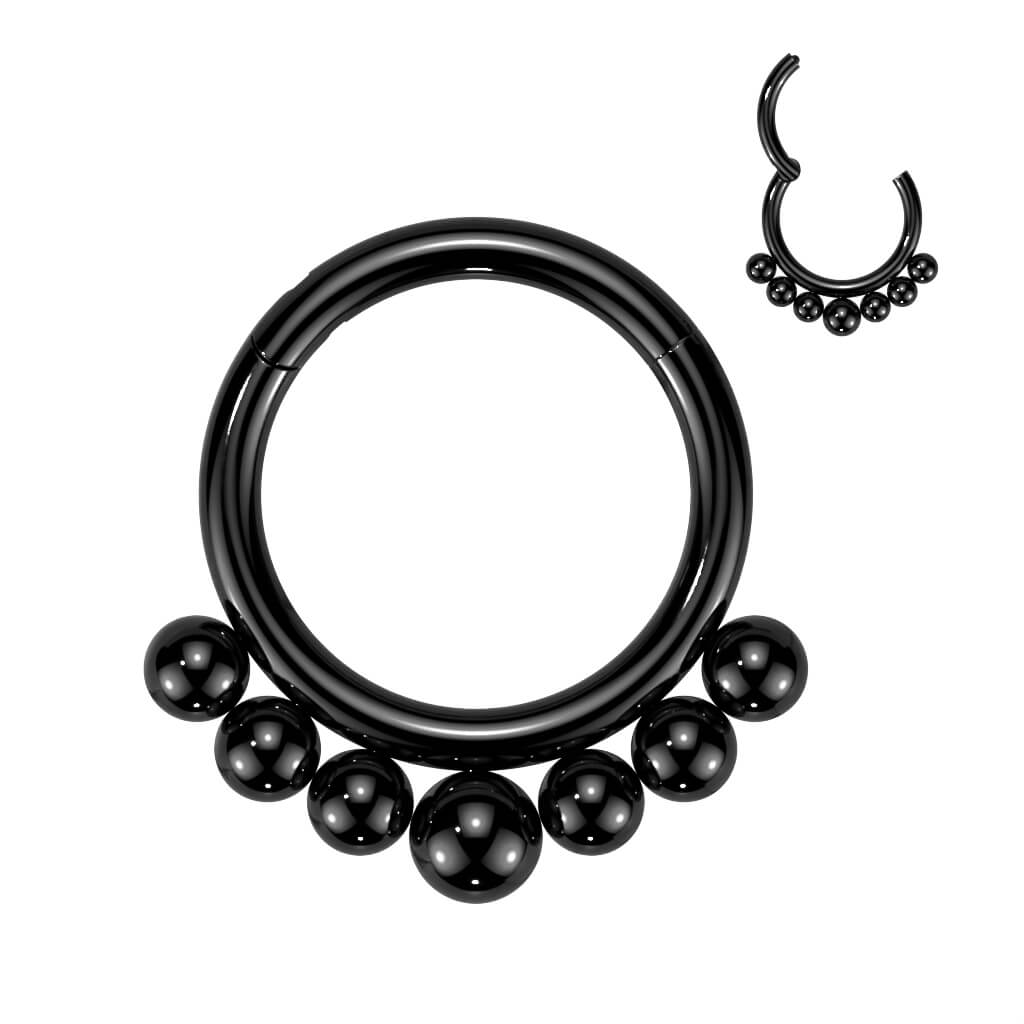 Titanio Anillo Bola Clicker