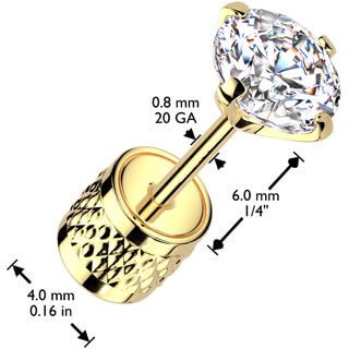 round zirconia prong setting