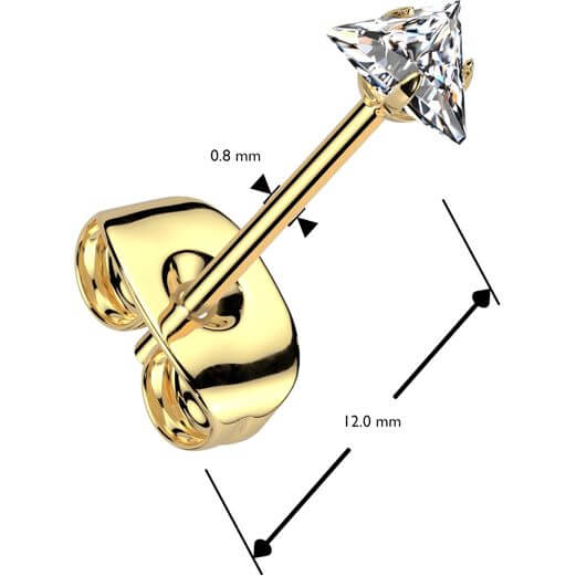 Trójkąt cyrkonia w łapkach