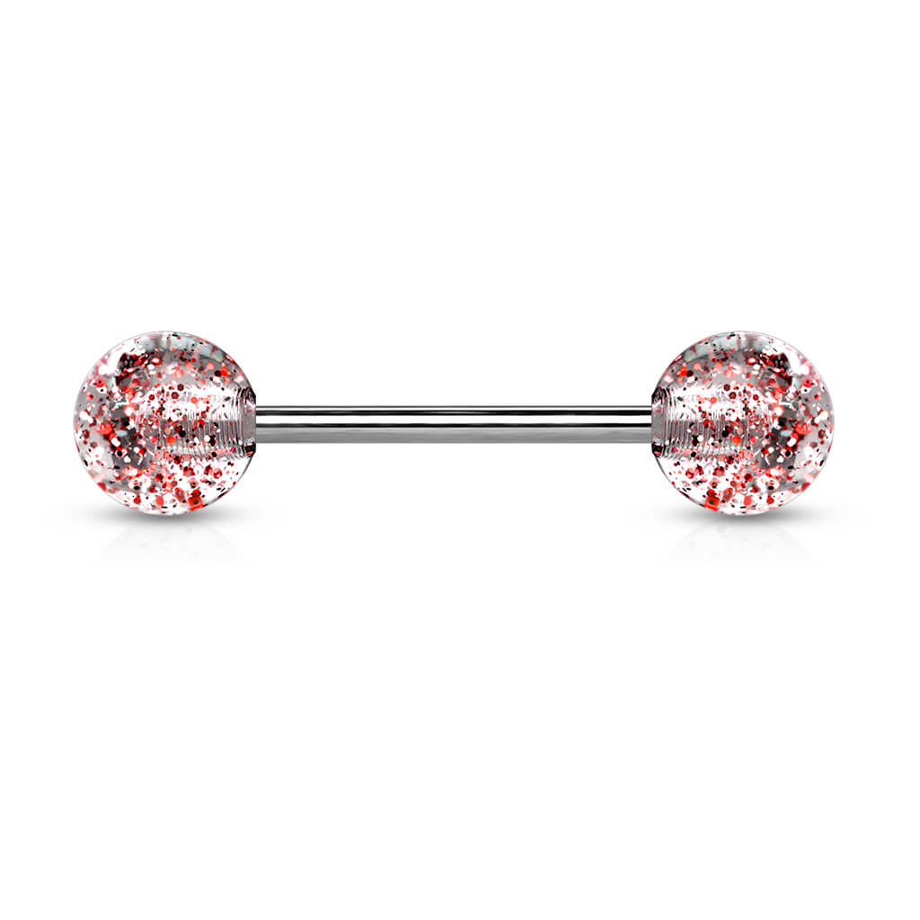 Titanium Barbell Acrylic Ultra Glitter Ball
