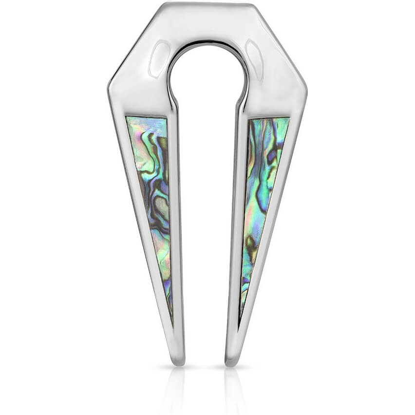 Hanger keyhole with Abalone