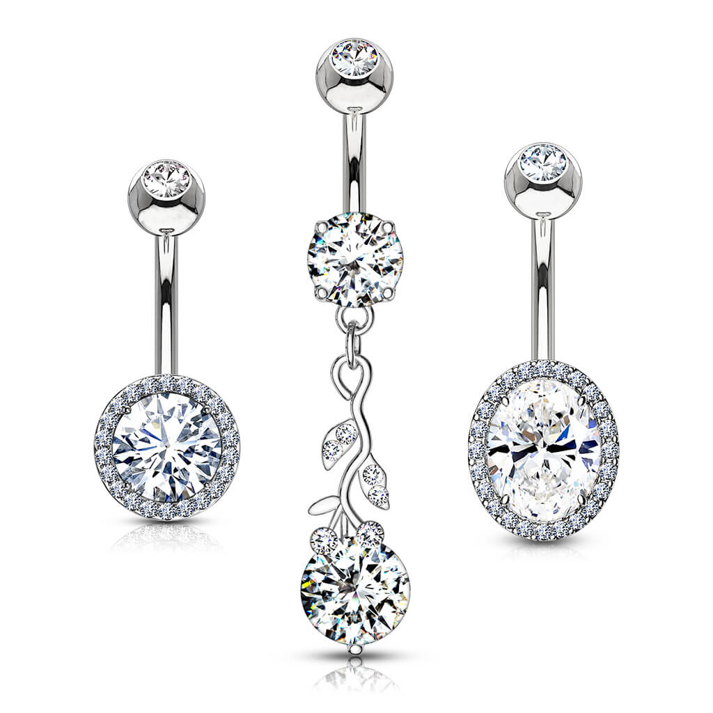 Piercing Nombril Zircone Ronde