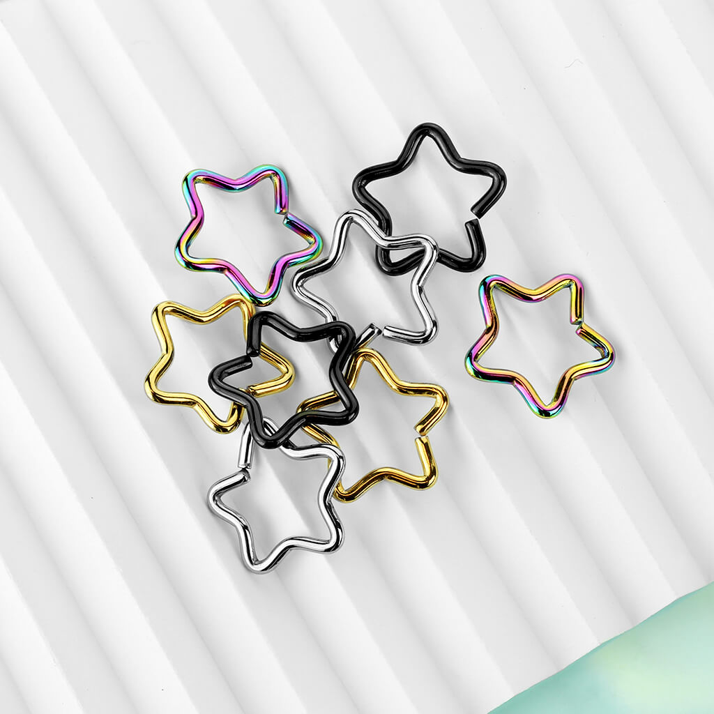 Anello Piercing Stella Pieghevole