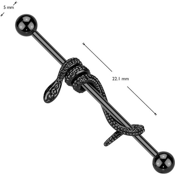 Barbell Industrial Serpiente Enrollada