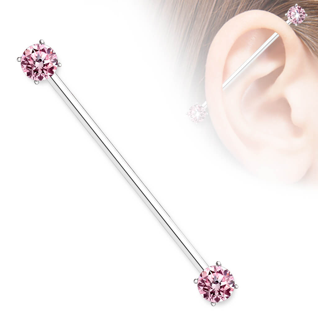 Industrial Barbell Zirconia Round