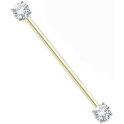 Industrial Barbell Zirconia Round