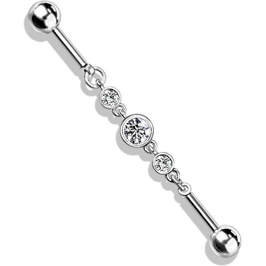 Industrial Barbell 3 Round Zirconia