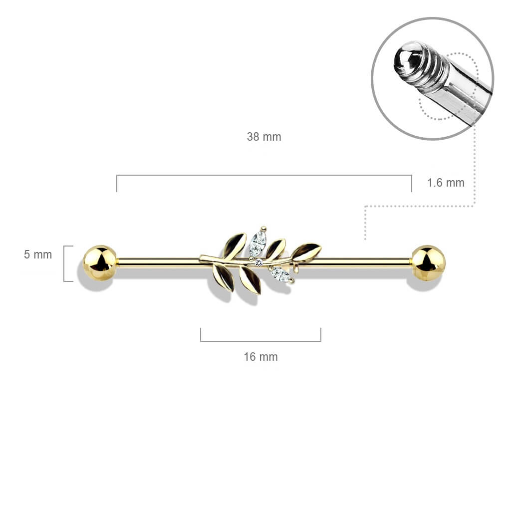 Industrial Barbell Leaf Zirconia