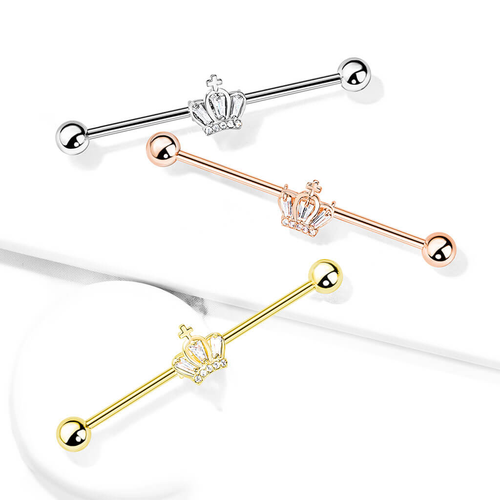 Industrial Barbell Crown Zirconia