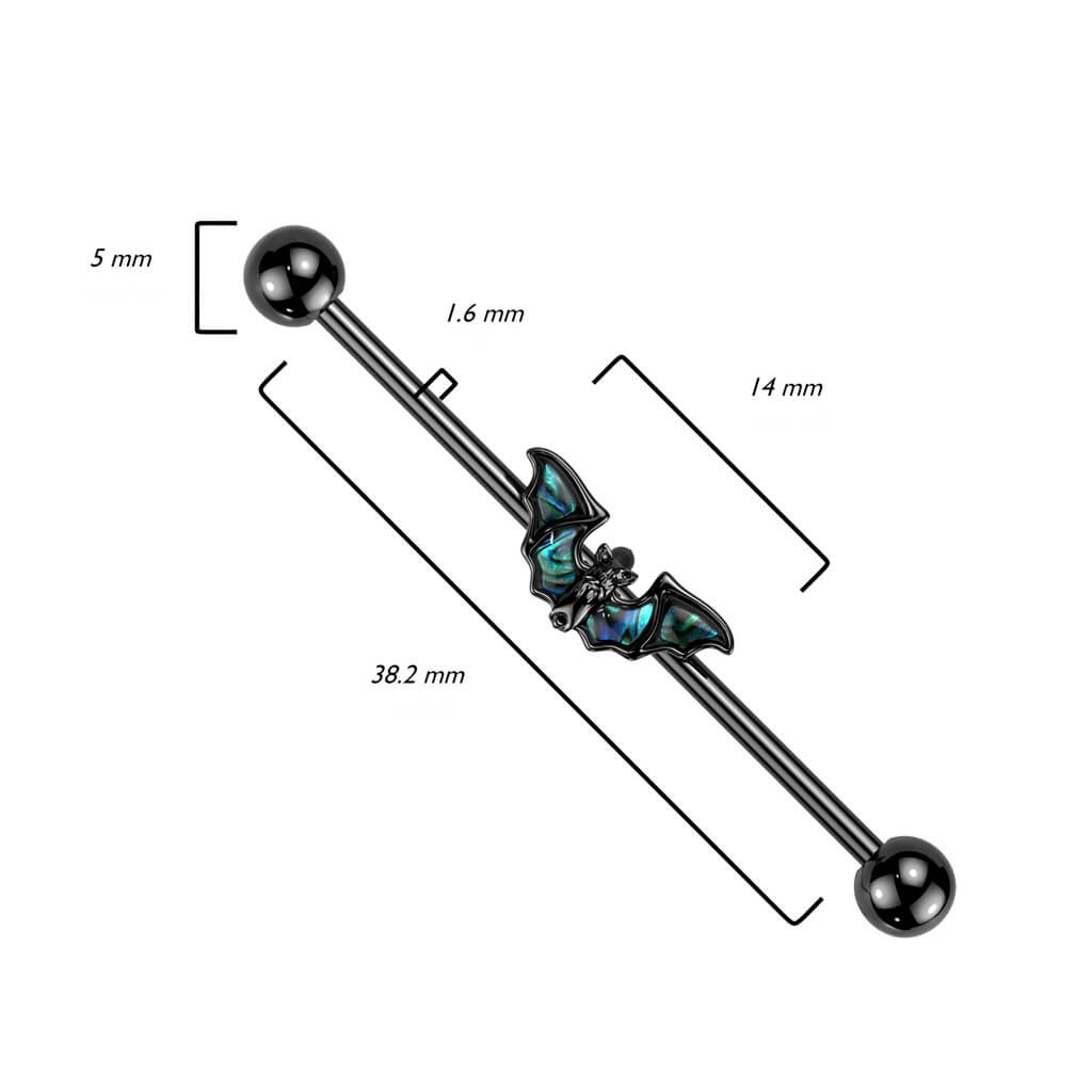 Industrial Barbell Fledermaus PVD