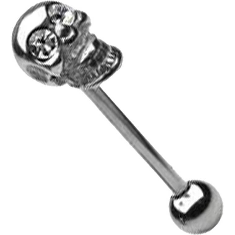 Barbell Totenkopf Zirkonia