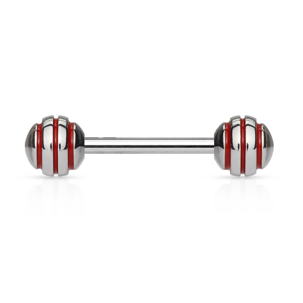 Barbell Kugel Streifen