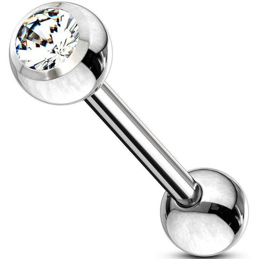 Barbell Zircone a sfera Filettatura Interna