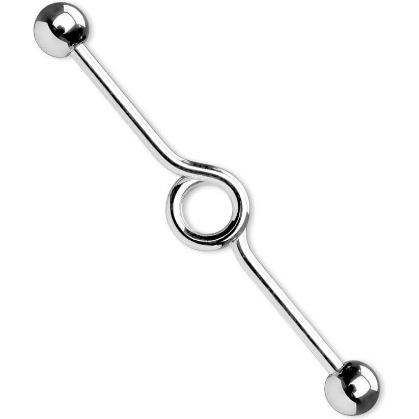 Barbell Industrial Looped bola de plata