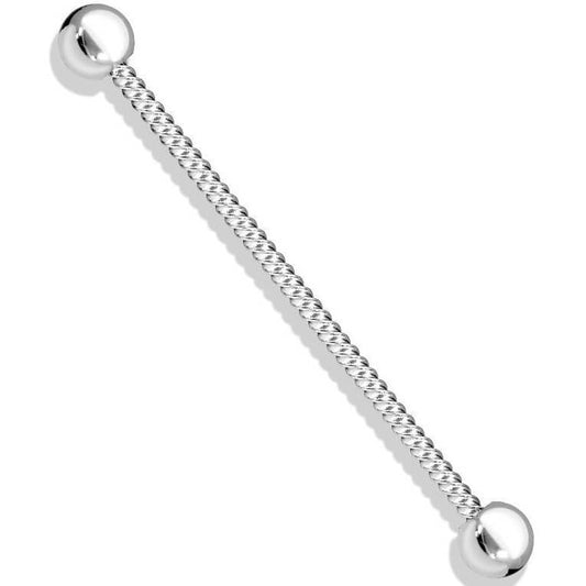 Industrial Barbell Ball Silver Rope