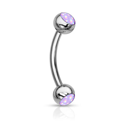 Eyebrow Piercing Ball Illumination Synthetic Stone