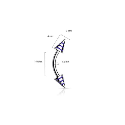 Augenbrauenpiercing Stachel