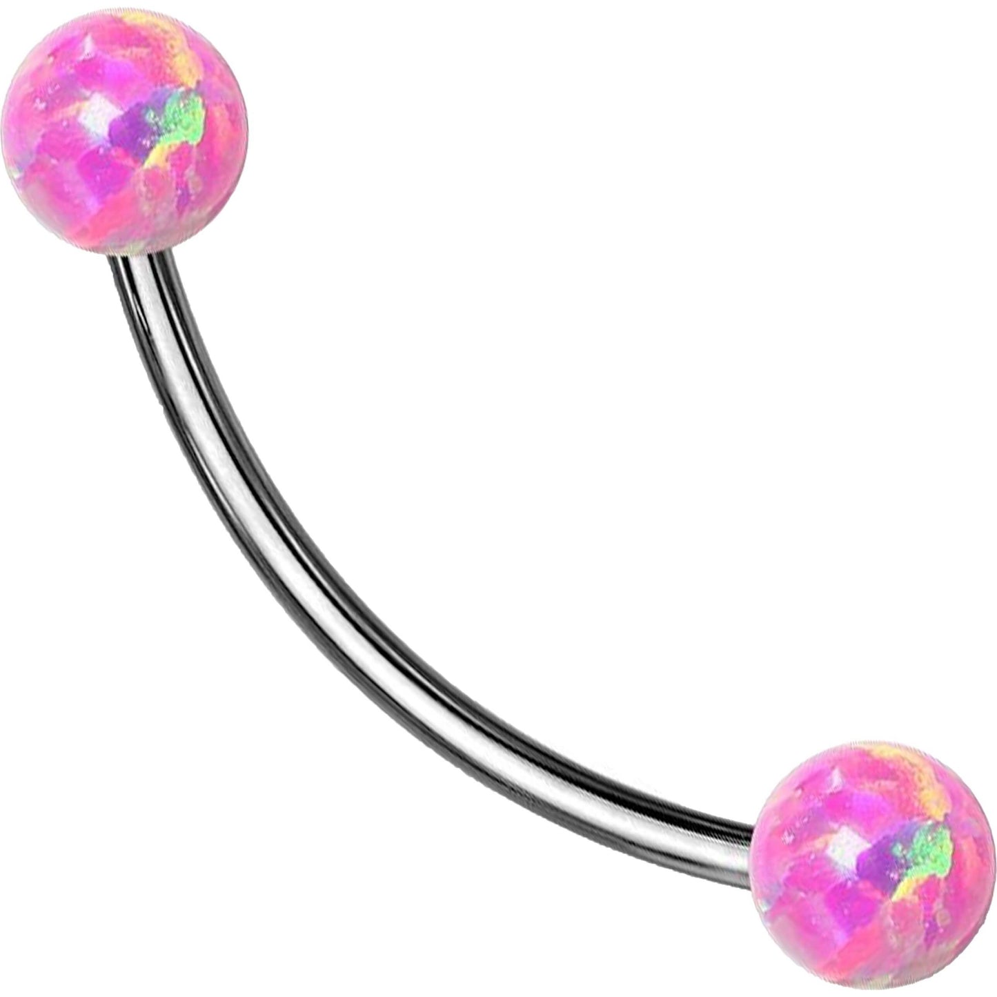 Curved Barbell Kugel Opal