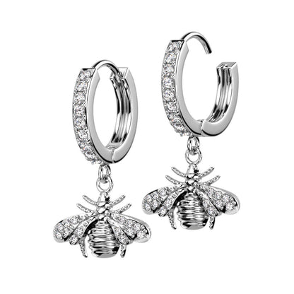 Bee dangle Zirconia Clicker