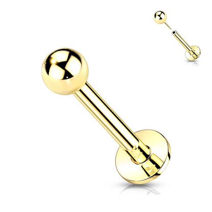 Oro 14kt Bola Push In Labret